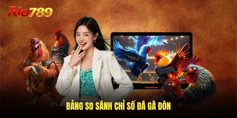 Bảng so sánh số lượng đá gà đòn